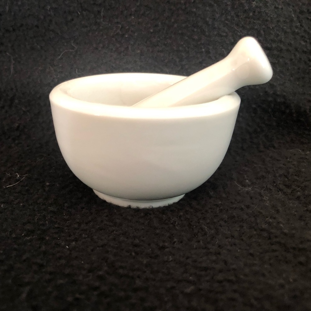 Mini Ceramic Mortar and Pestle